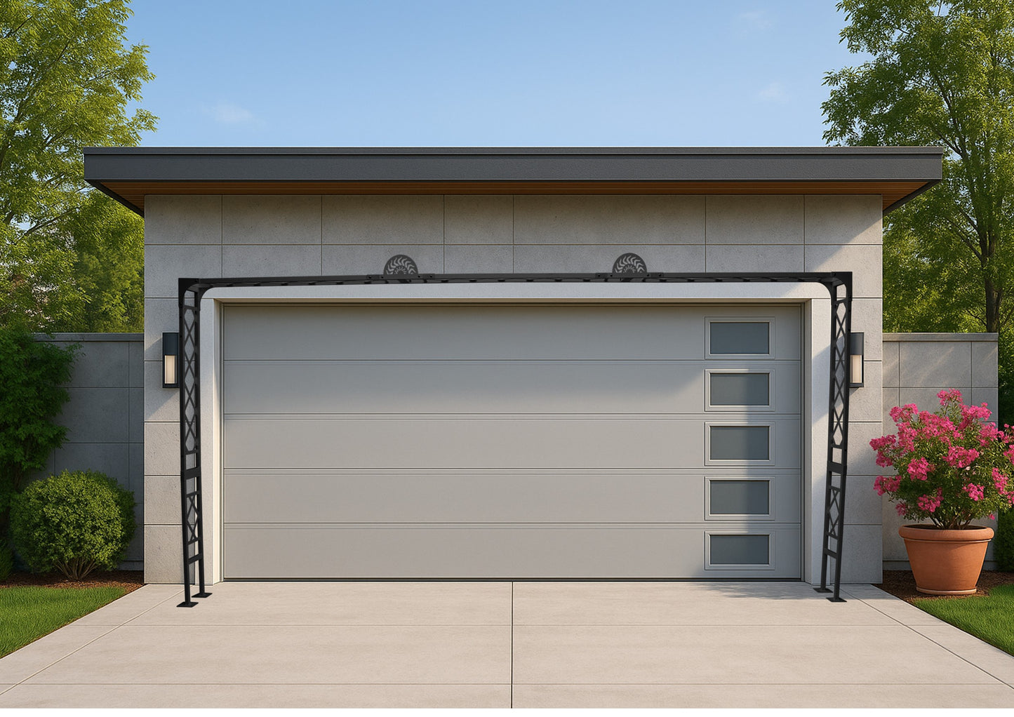 Vista 2-Car Garage Trellis