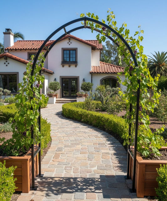 Cathedral Arch Trellis & Arbor - Half Lattice