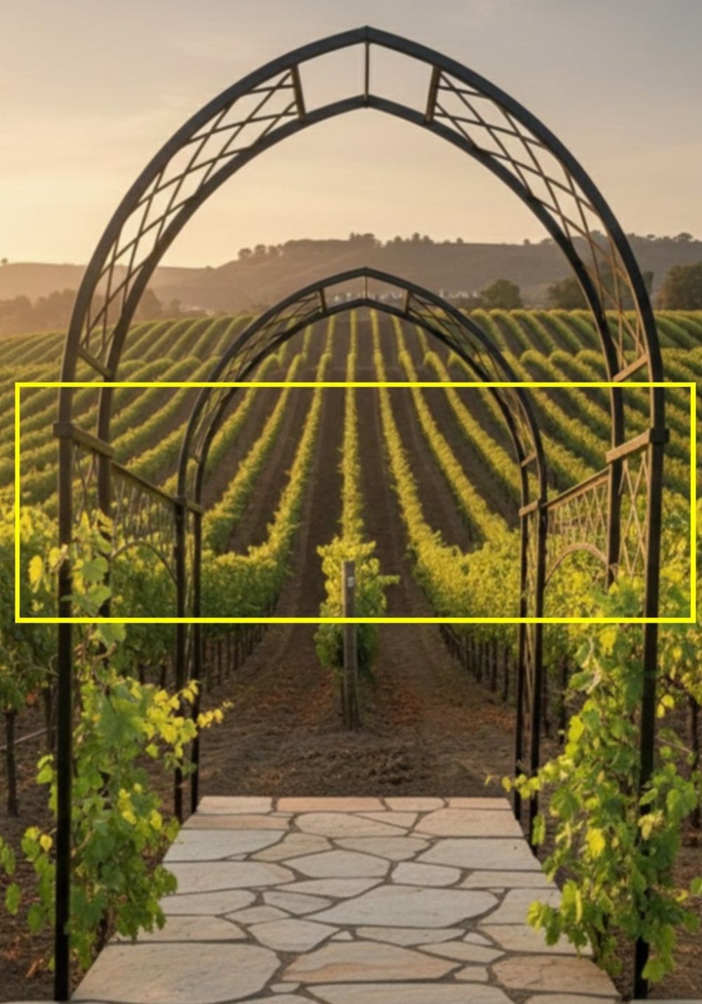 72" Steel Connector Panels for Sunrise & Cathedral Archways