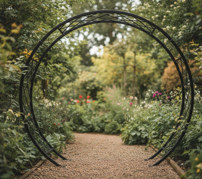 Bold, Modern, and Symbolic — A Perfect Circle of Design. (Model Number - GA-LUN-91-99-FL-BK)