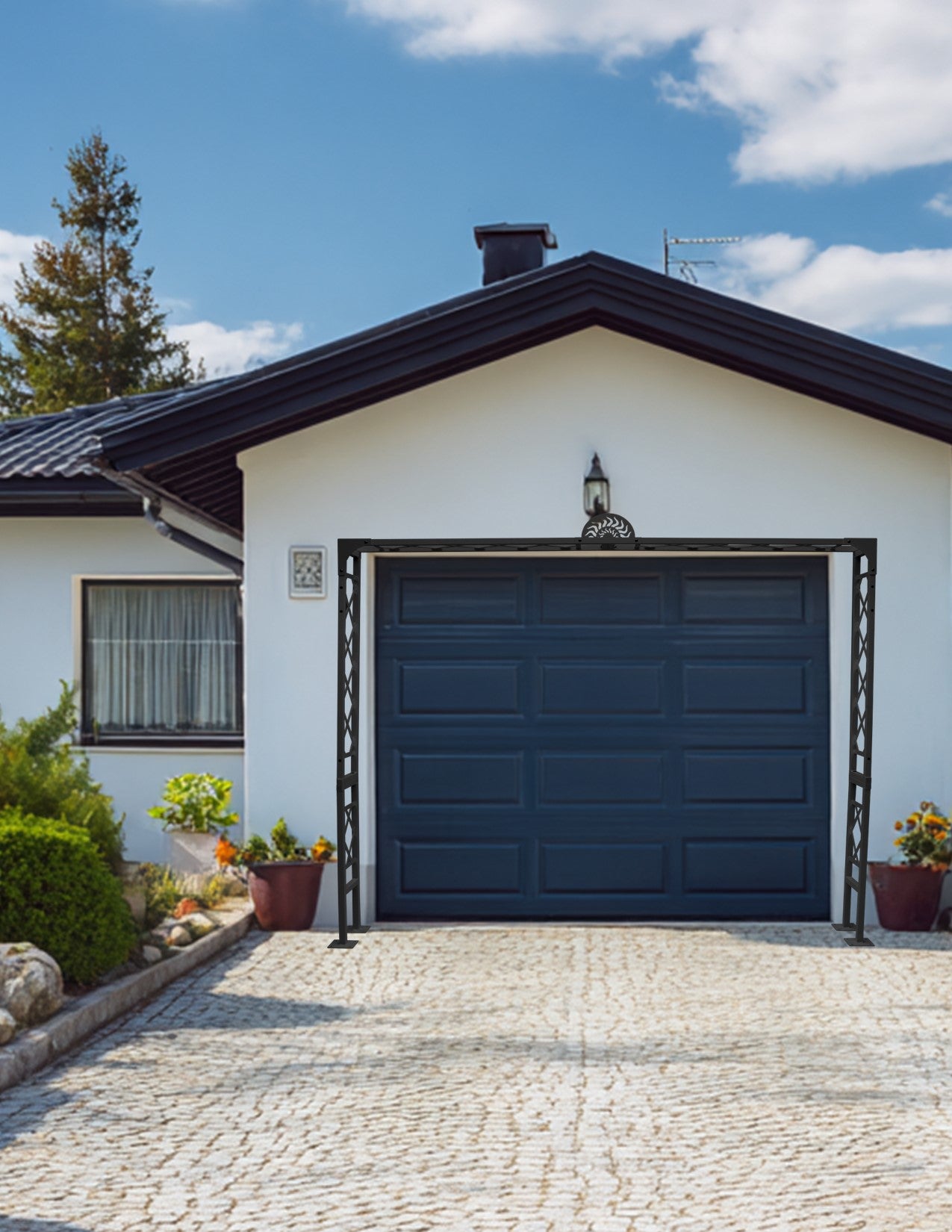 Vista 1-Car Garage Trellis