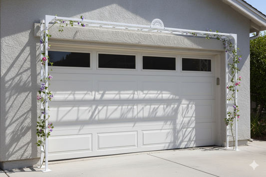Vista 2-Car Garage Trellis - Fits Standard 16x7 garage Doors